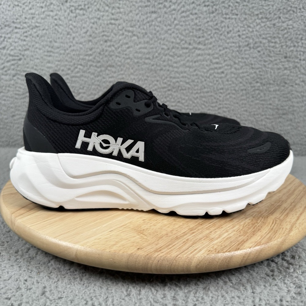 Hoka One One Arahi 8 Mens Size 9.5 D Black Road Running Shoes 1168690 BWHT